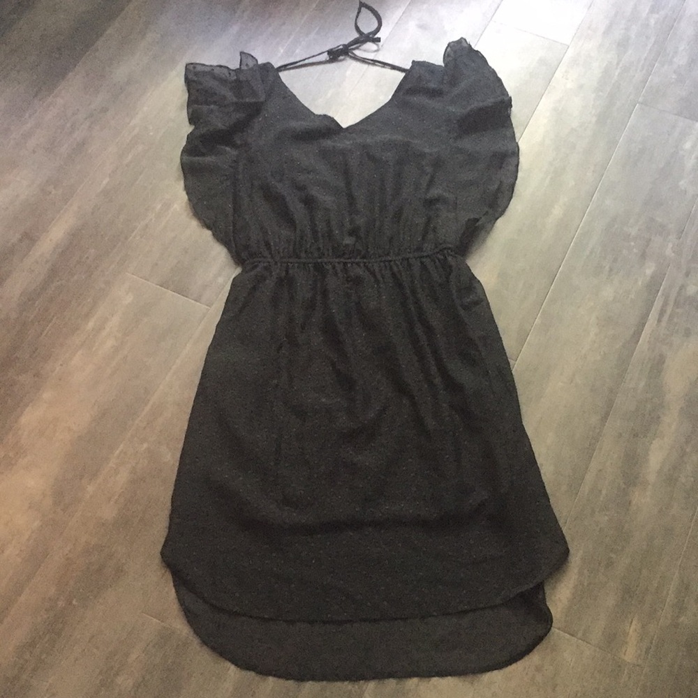 Never worn Black textured dress